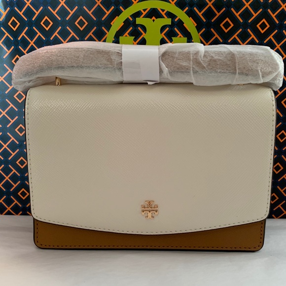 Tory Burch Handbags - Tory Burch Emerson Mixed Shoulder Bag Crossbody